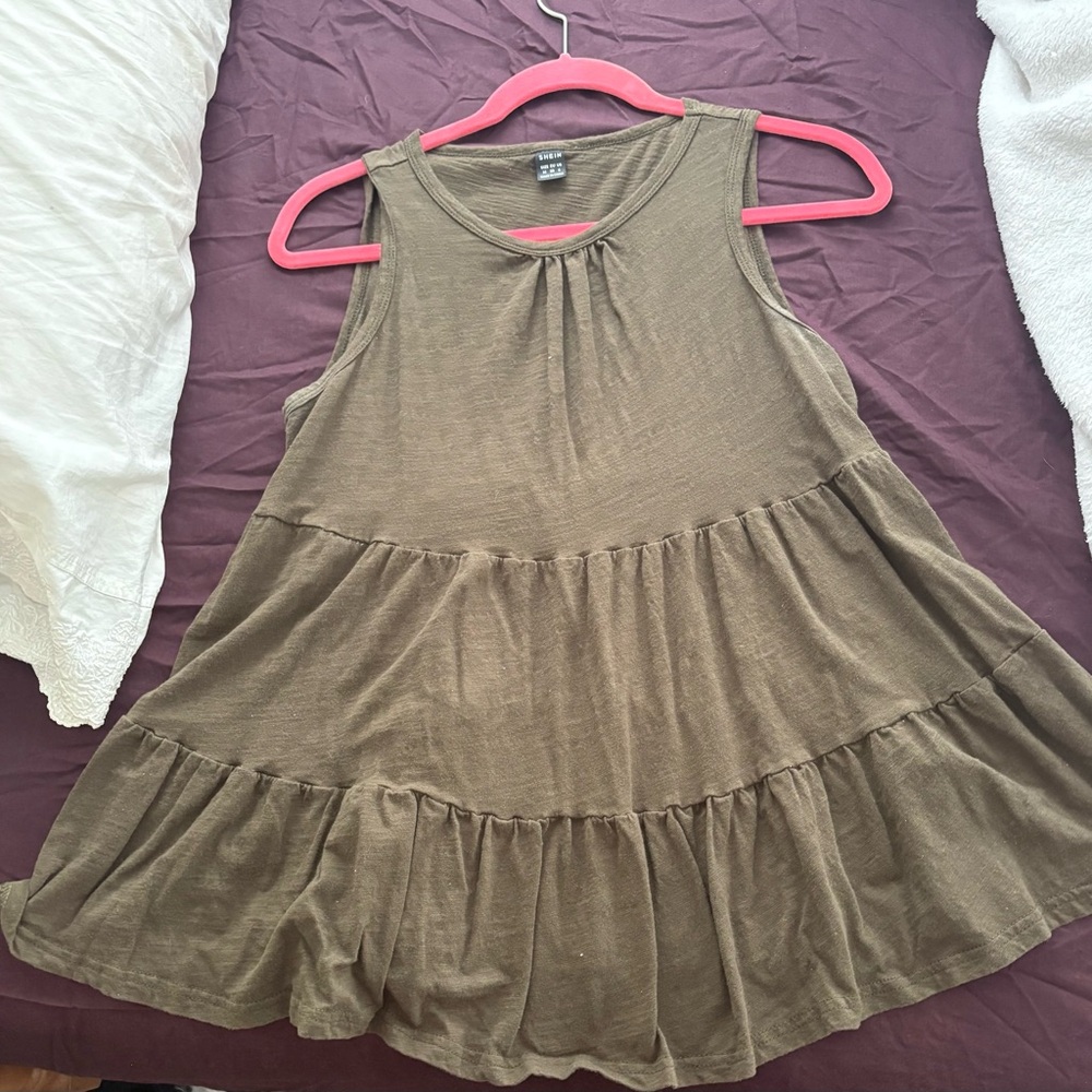 SHEIN Olive Green sleeveless Top